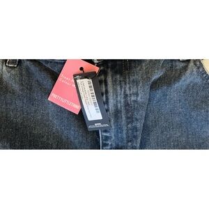 PLT Distressed Dark Blue Denim Jeans